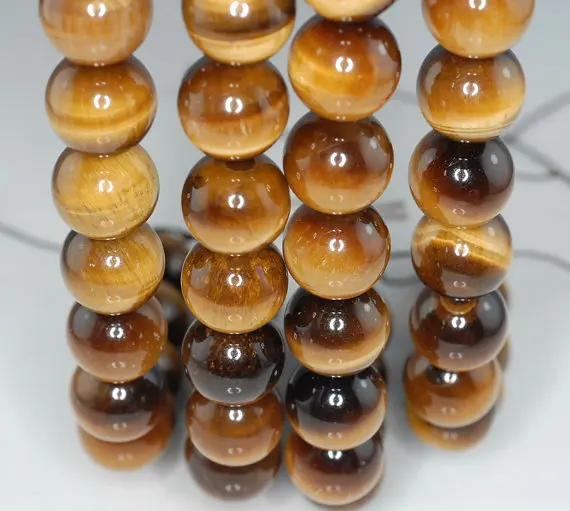 14 мм виски коньяк тигровый глаз драгоценный камень класса АА круглые бусины 7 5