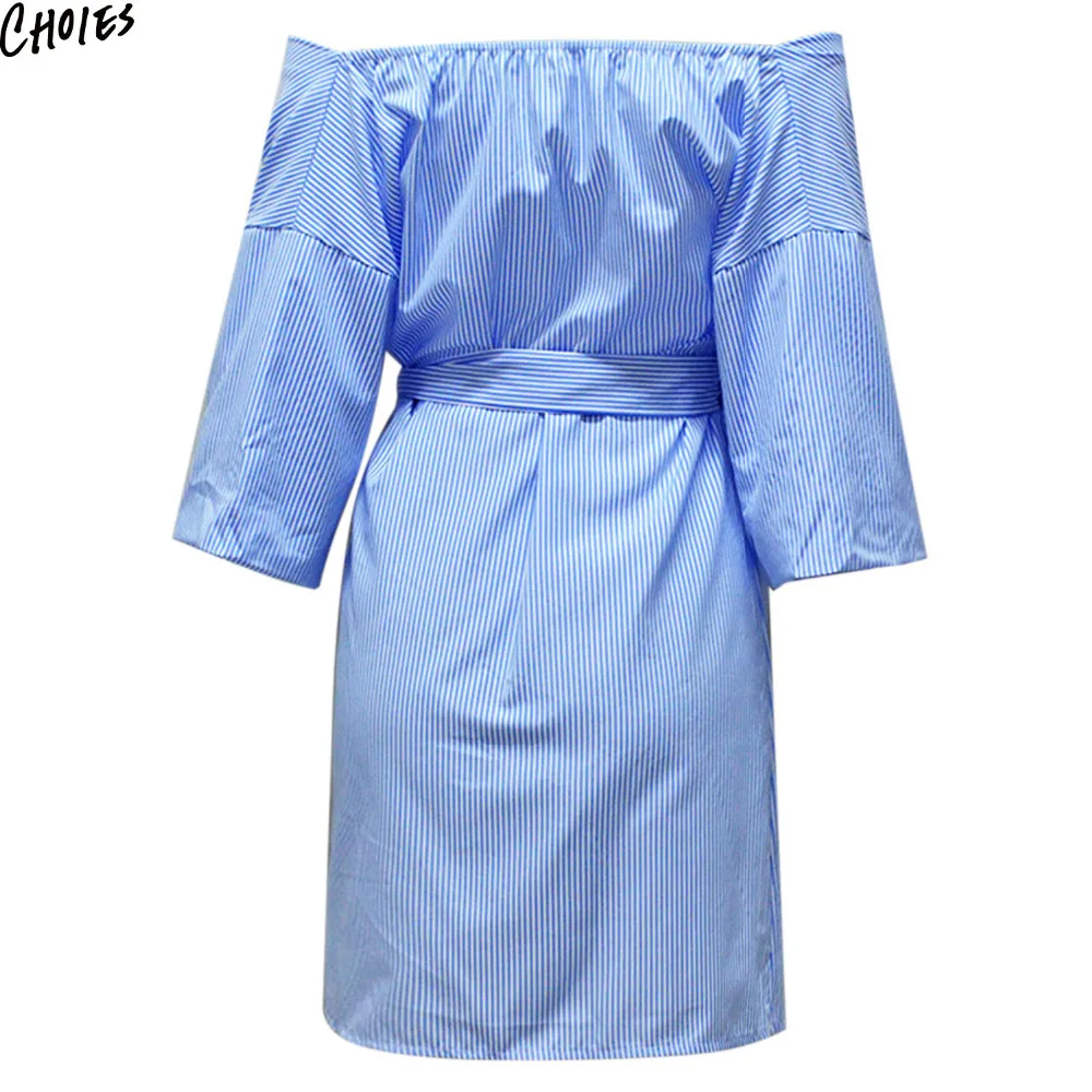 Синий Полосатый V Средства ухода за кожей Шеи Обёрточная бумага спереди с