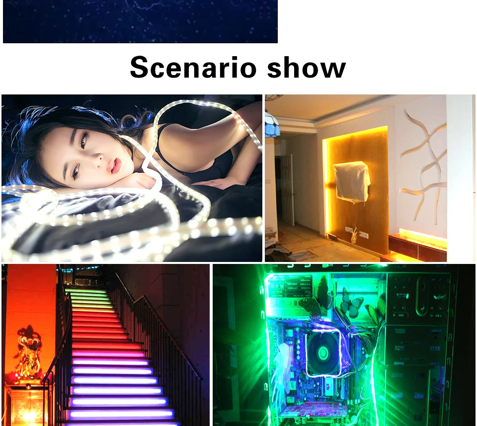 EeeToo светодиодная подсветка под шкаф RGB ленты Спальня лампа Водонепроницаемый легко Установка 5В USB Порты и разъёмы Кухня освещение для шкафа 0,5 HDMI кабель 1 м 2 м