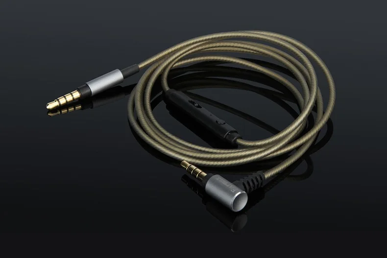 Сменный серебристый кабель с дистанционным управлением микрофон для аудио technica