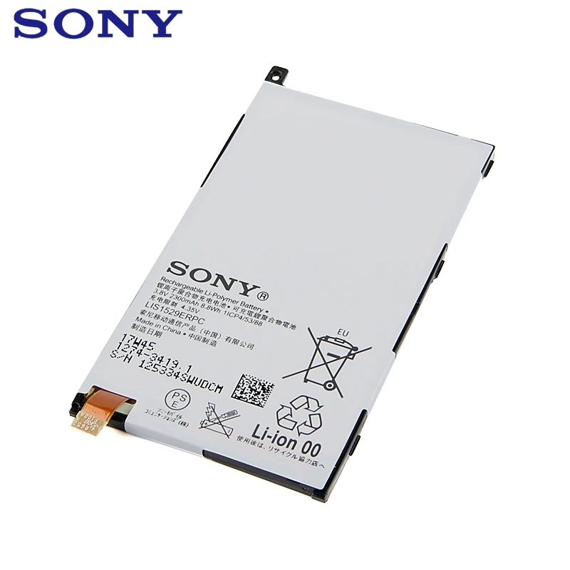 Оригинальная сменная батарея для телефона SONY Xperia Z1 mini Xperia Z1 Compact D5503 M51w LIS1529ERPC аккумуляторная батарея 2300 mAh
