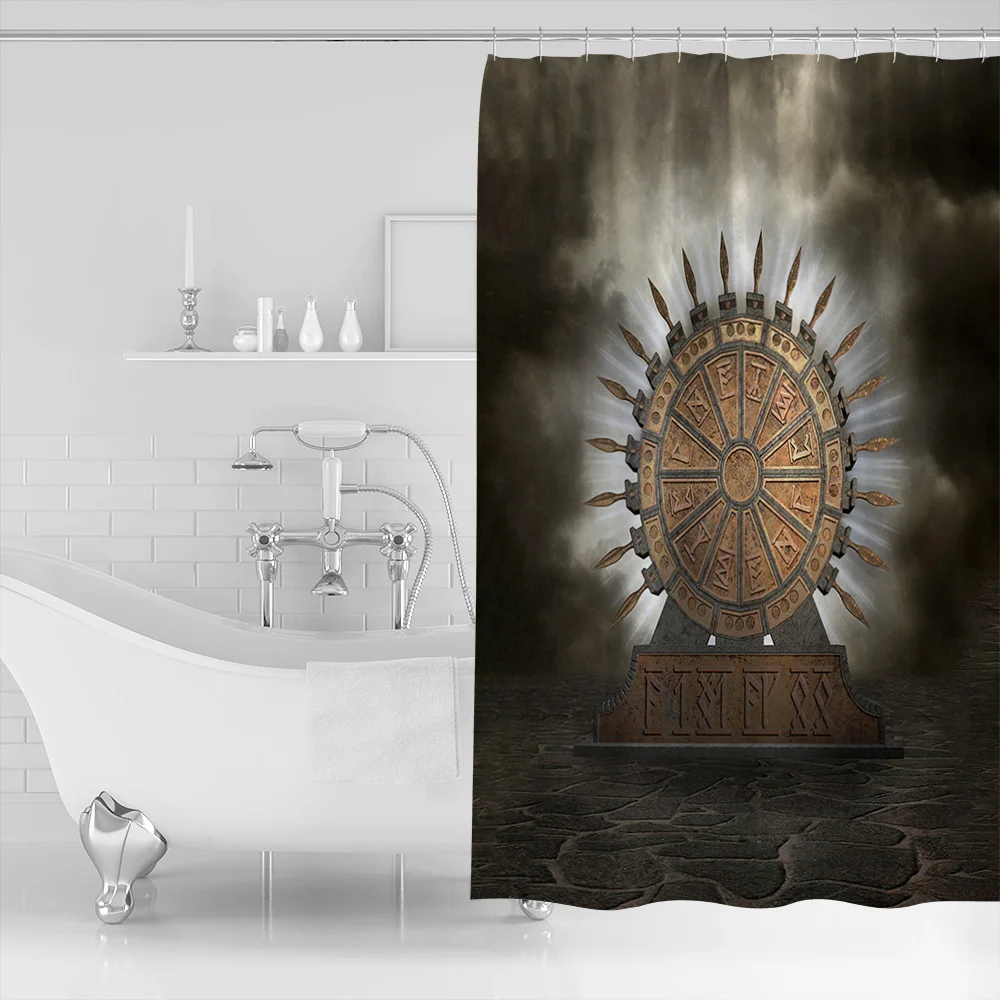 Тканевые шторы для ванной и душа с крючками|Шторы душа| |