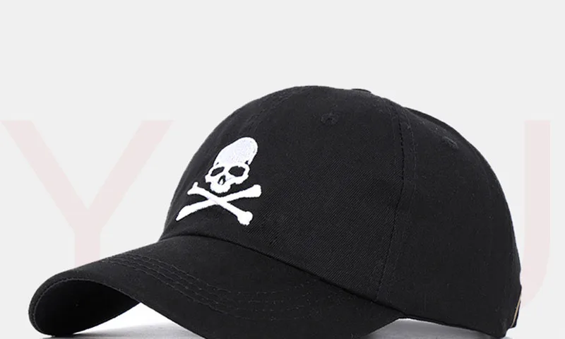 Крутая Мужская и Женская Бейсболка с принтом черепа, бейсболка Snapback, летняя спортивная солнцезащитная Кепка в стиле хип-хоп, регулируемая хлопковая кепка P55