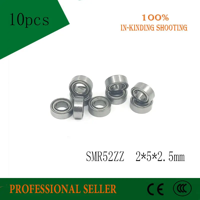 SMR52ZZ ABEC 3 (10 шт.) 2X5X2.5mm Миниатюрные шарикоподшипники из нержавеющей стали SMR52ZZ|bearing