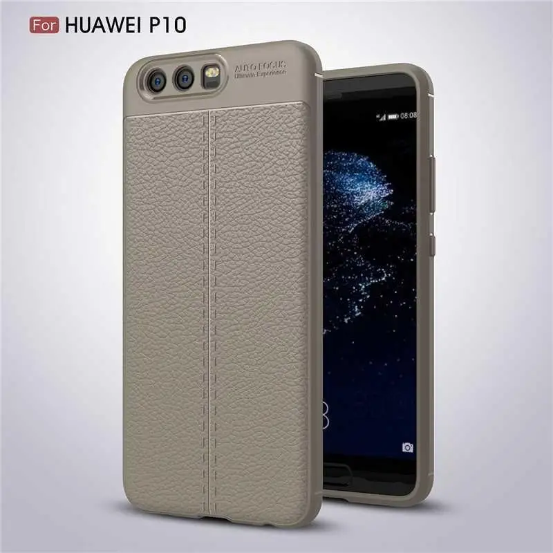 Модный противоударный мягкий чехол Mokoemi с рисунком личи 5," для huawei P10, чехол для huawei P10 Plus, чехол для телефона - Цвет: Gray