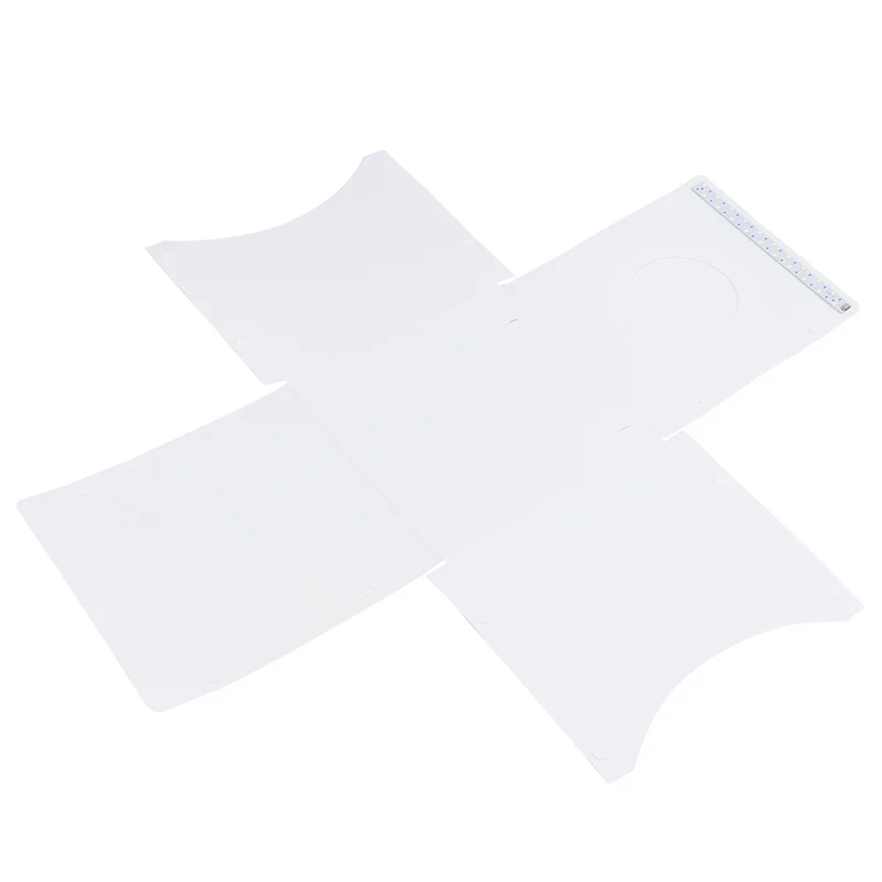 Folding Lightbox Photography Photo Studio Softbox 2 Panel LED Light Soft Box Background Kit box for DSLR Camera |