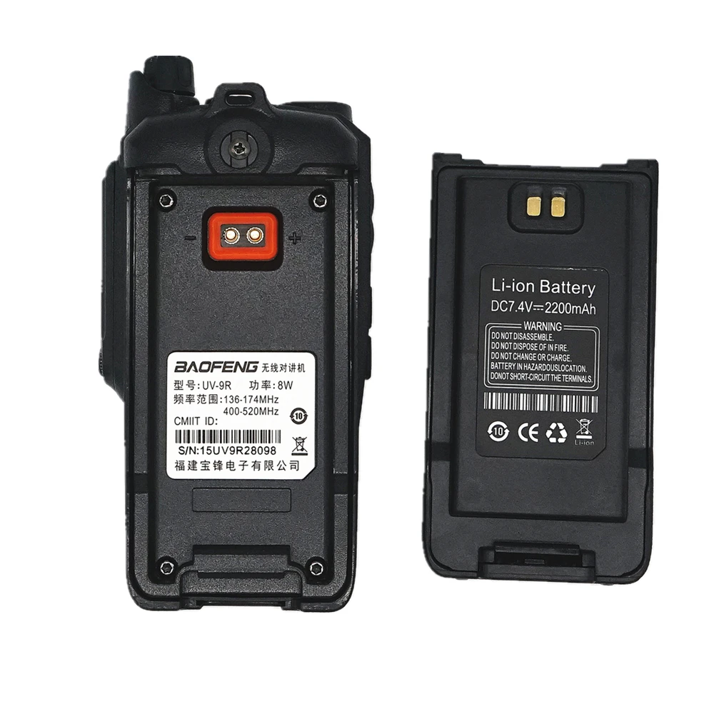 8 Вт Baofeng UV-9R рация IP67 водонепроницаемый двухдиапазонный двухсторонний радиоприемник УВЧ ОВЧ ЧМ трансивер любительский CB автомобильные радиоприемники для ветчины UV9R