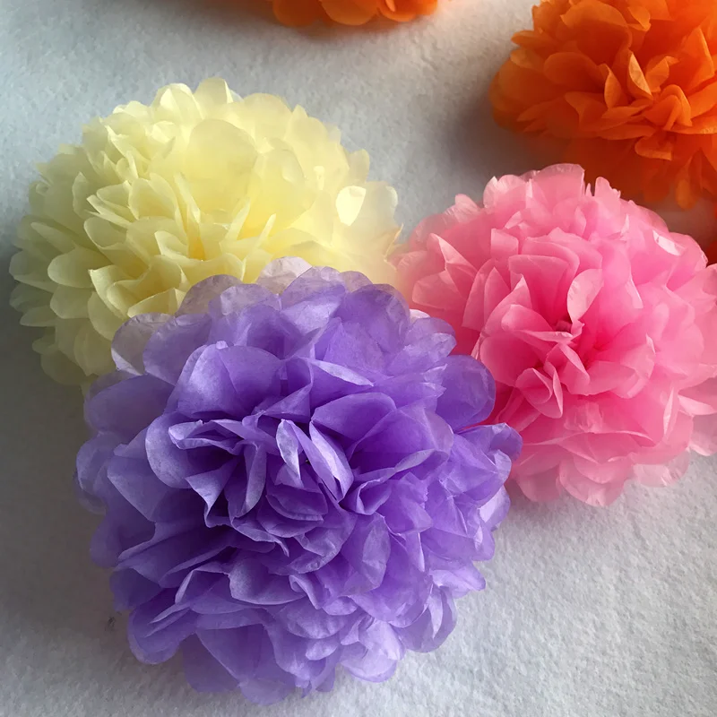 6inch Simulation Peony Flower DIY Tissue Paper Flower for Romantic Wedding Decoration Home Party Decorative Paper Flowers Balls