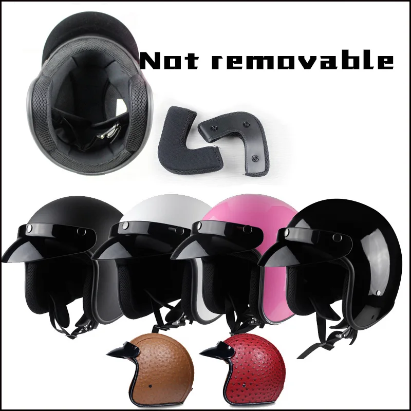Ретро шлемы Chopper винтажный мотоциклетный шлем Motocicleta с открытым лицом Cacapete Casco Casque