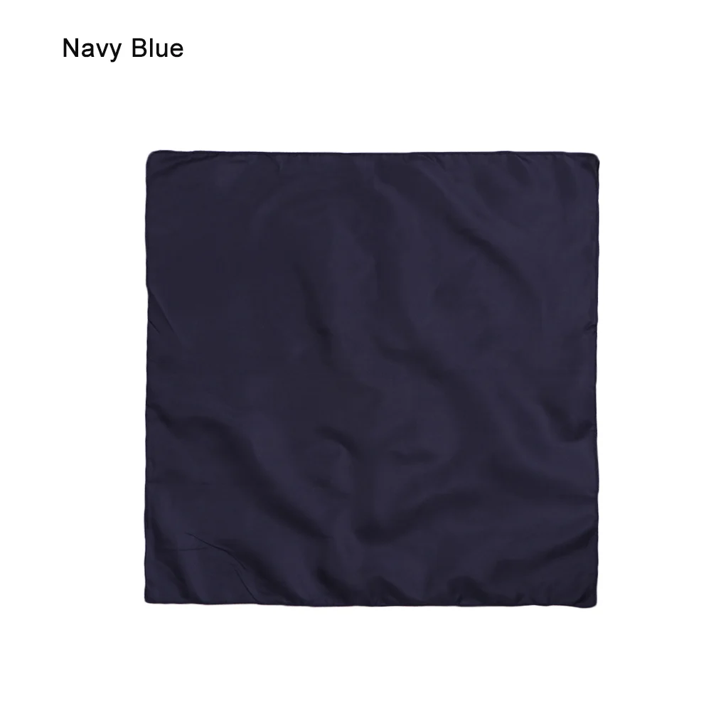 navy blue Милый женский/мужской чистый цвет Бандана головная Косынка квадратный ободок женский мотоциклетный головной убор уличная спортивная маска для лица велосипедный воротник - Цвет: navy blue