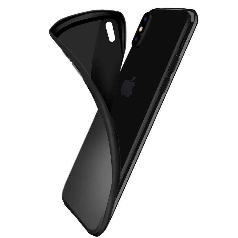 Matte TPU Phone Case For iPhone X max Frosted Ultra Thin Silicon Covers XR XS 7 8 6 6S Plus SE 5 5S Soft Fundas | Мобильные телефоны