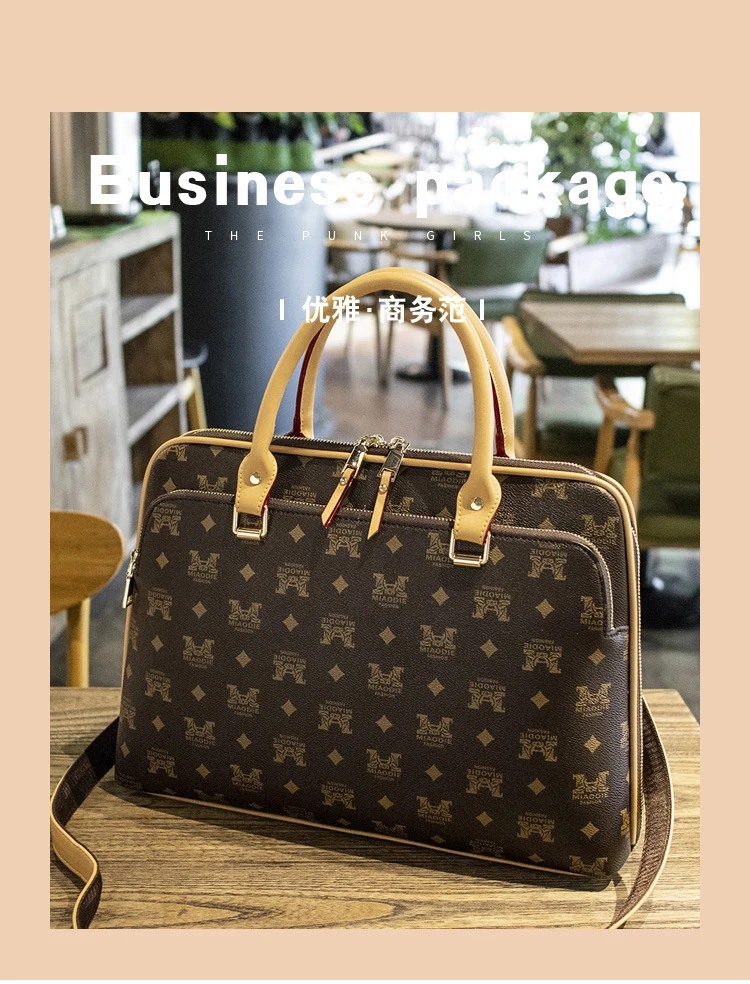 Женский портфель, тонкая деловая сумка 1" для ноутбука, компьютера, кожаная сумка, женская сумка через плечо, сумка-мессенджер