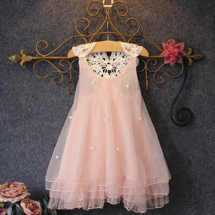 

2022 Fashion Flower Girl Summer Princess Dress Kid Baby Girls Party Wedding Dance Lace Tulle Tutu Dresses Children Hot Clothes