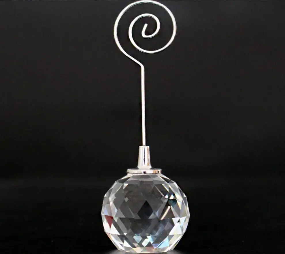 10pcs Crystal Diamond Ball Name Number Menu Table Place Card Holder Clip Wedding Party Reception Favor | Дом и сад