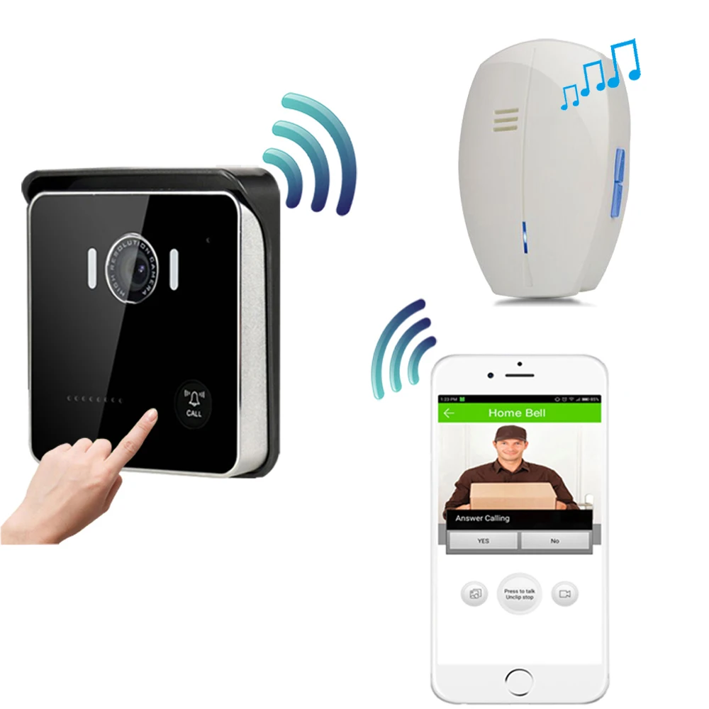CUSAM беспроводной видеодомофон WIFI домофон видеодомофоны дверной звонок двухстороннее аудио умный HD 720P камера видеоглазок ночное видение PIR Датчик движения видеозвонок видео домофон