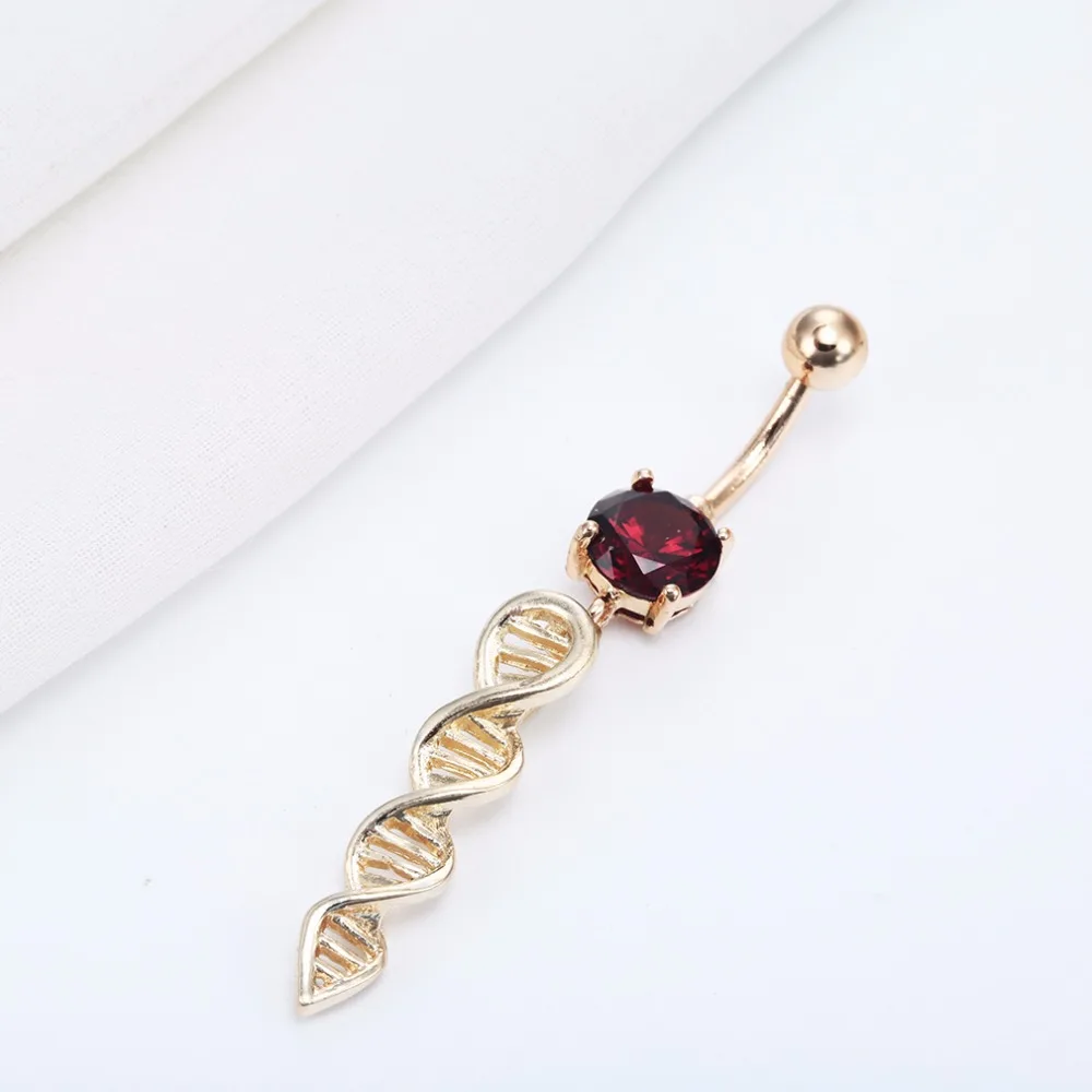 Женское кольцо штанга для пирсинга живота из медицинской стали|piercing body jewelry|body