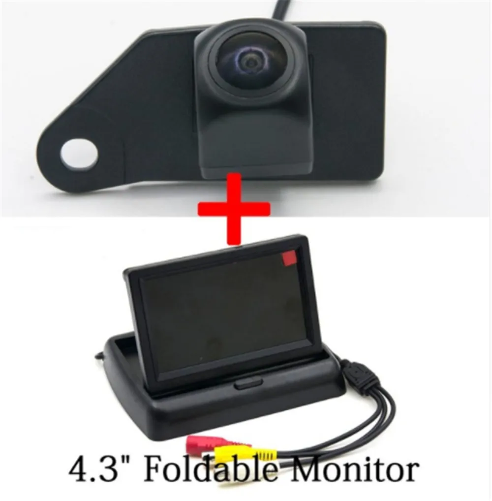 MCCD “рыбий глаз” с 1080 P, ночное видение, автомобильная парковочная камера заднего вида для Mitsubishi ASX 2011 2012 2013 автомобиля Водонепроницаемый Камера - Название цвета: Camera with Monitor