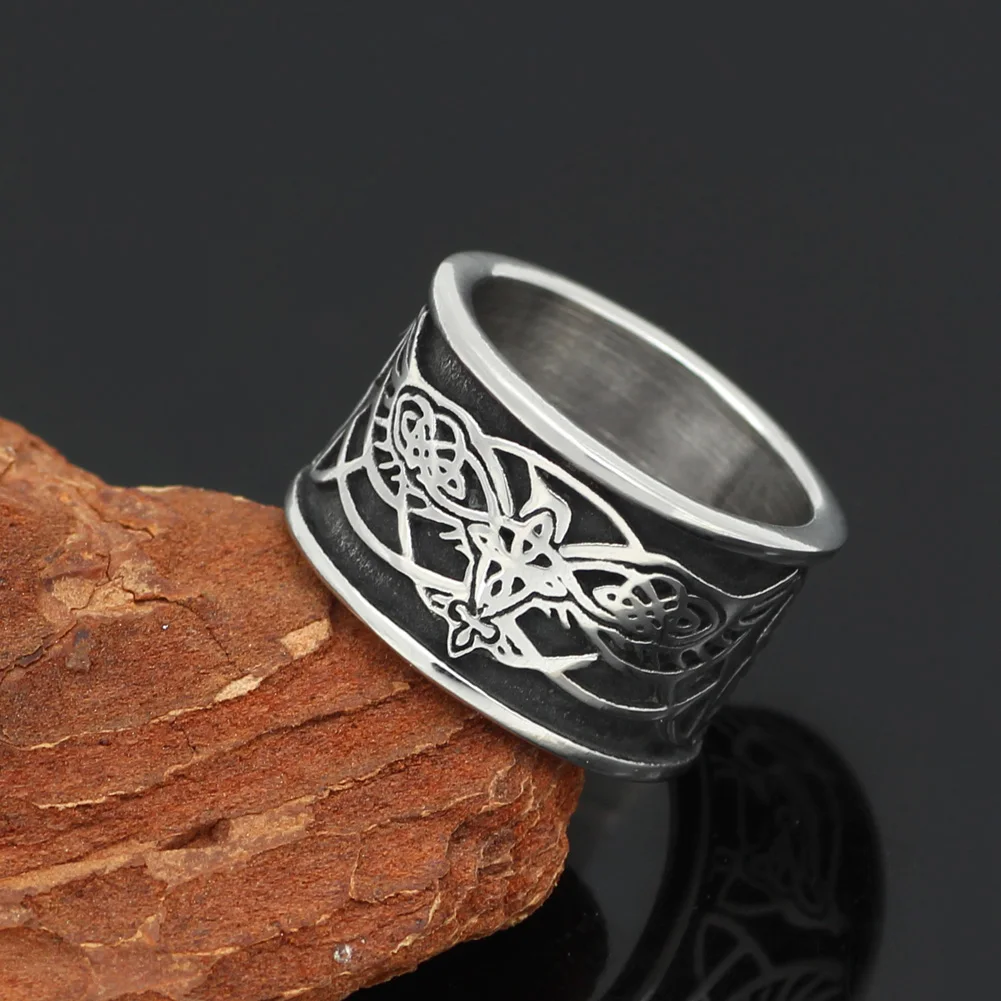 Скандинавский Викинг Одина Ворон узел волк кольца Амулеты с valknut Подарочный