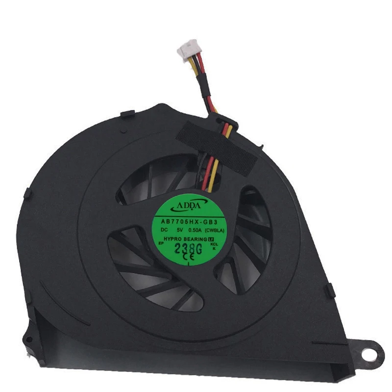ADDA AB7705HX GB3 CWBLA DC 5V 0.50A 3 pin CPU вентилятор охлаждения для ноутбука Toshiba Satellite L750 L655 l750D 14R