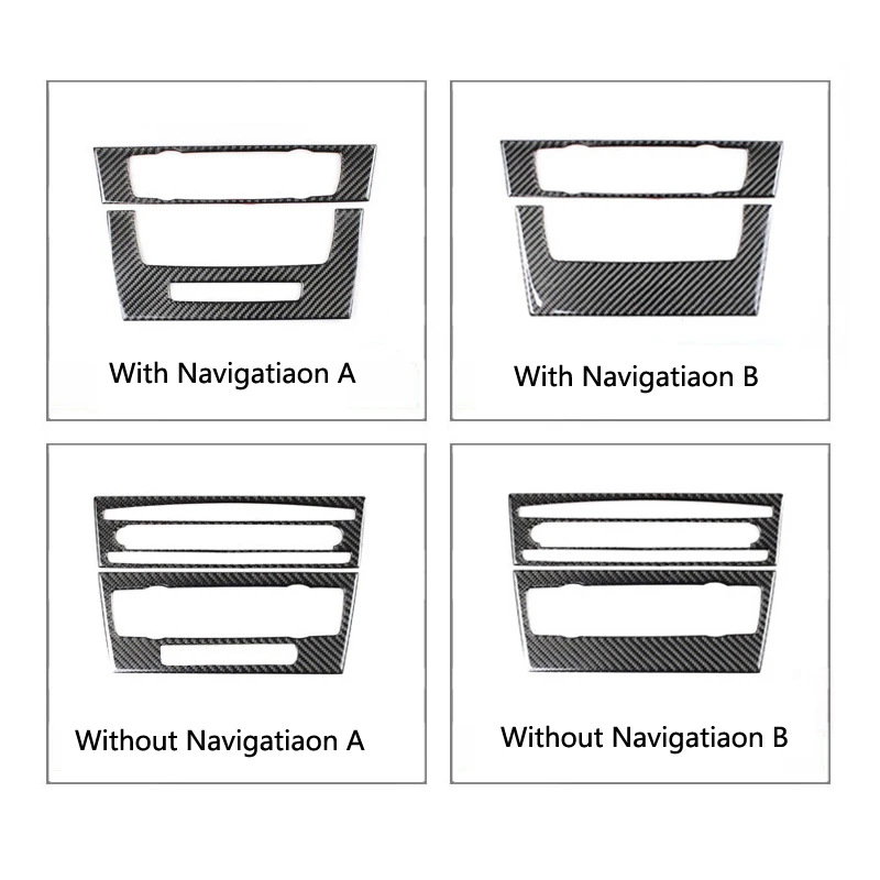 For BMW E90 E92 E93 Interior Trim Carbon Fiber Air conditioning CD control panel decoration Car styling 3 series accessories | Автомобили