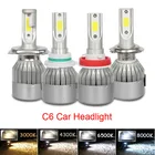 Автомобильные фары, 12 В, H4 светодиодный H7, H1, H3, H11, H13, HB1, HB2, HB3, HB4, HB5, 9003, 9004, 9005, 9006, 9007, 72 Вт, 4300 лм, 6000K, 8000K, Автомобильные фары