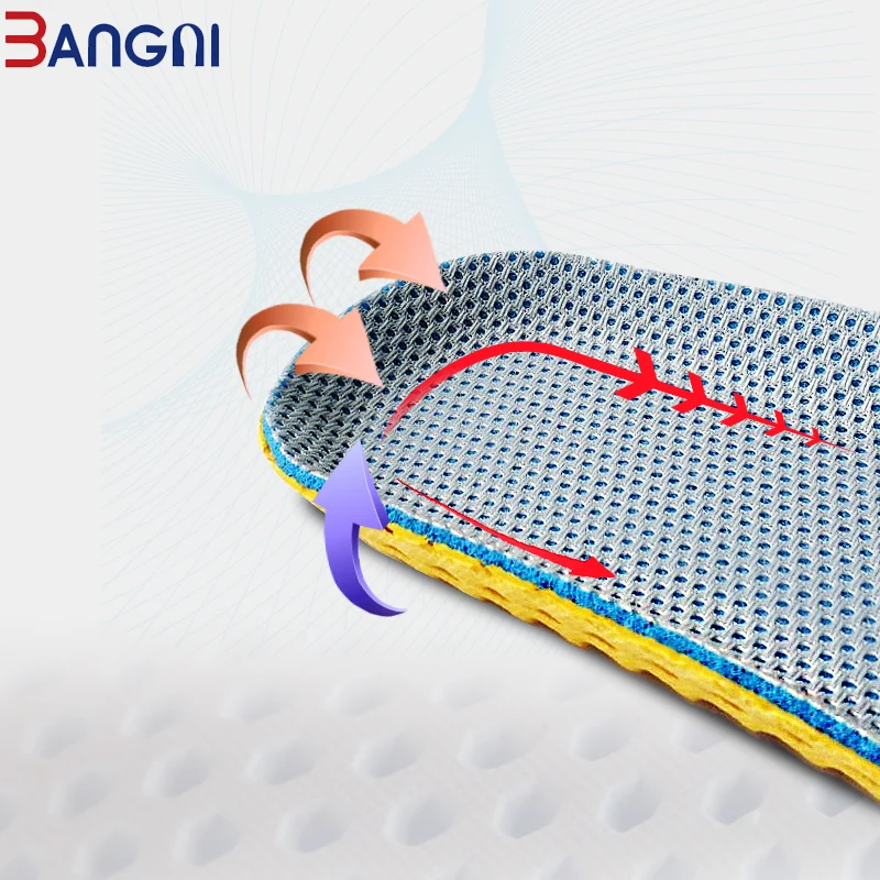 3ANGNI 3 Pair Insoles Sole Orthopedic Memory Foam Sport Arch Support Soft Pad Insert Woman Men For Feet Running Sneaker Shoes