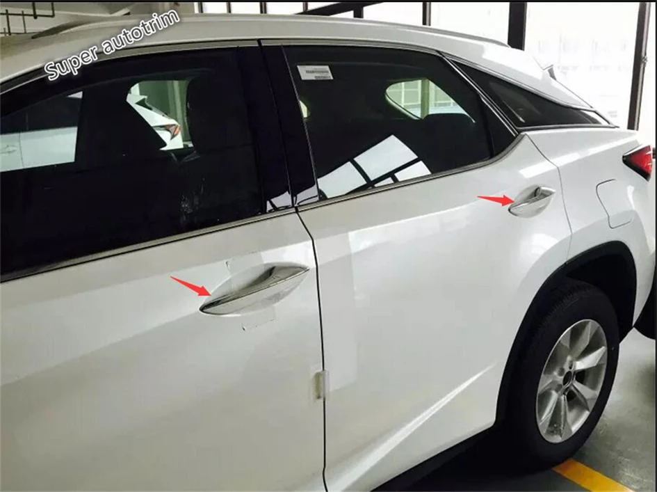 Внешний корпус Lapetus подходит для Lexus RX200t RX450h 2016 2020 ABS Хромированная Боковая ручка