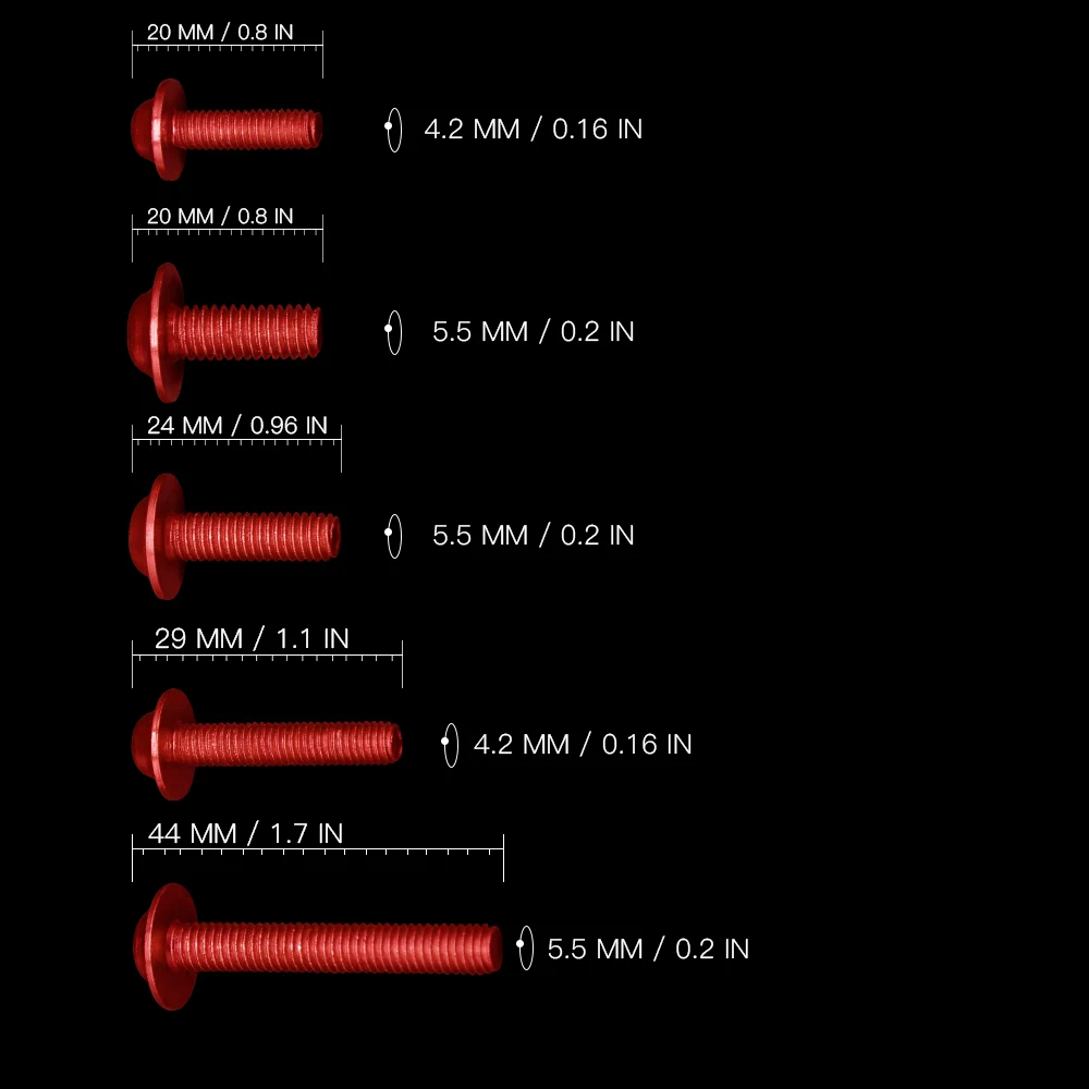 1 комплект универсальные болты для обтекателя лобового стекла мотоцикла гайки