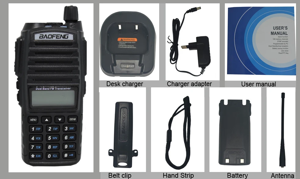 2 шт./компл. Baofeng UV-82 иди и болтай Walkie Talkie UV 82 Портативный двусторонней радиосвязи Dual PTT Любительское радио, Си-Би радиосвязь радиостанции УКВ UV82 охотничий оптический трансивер