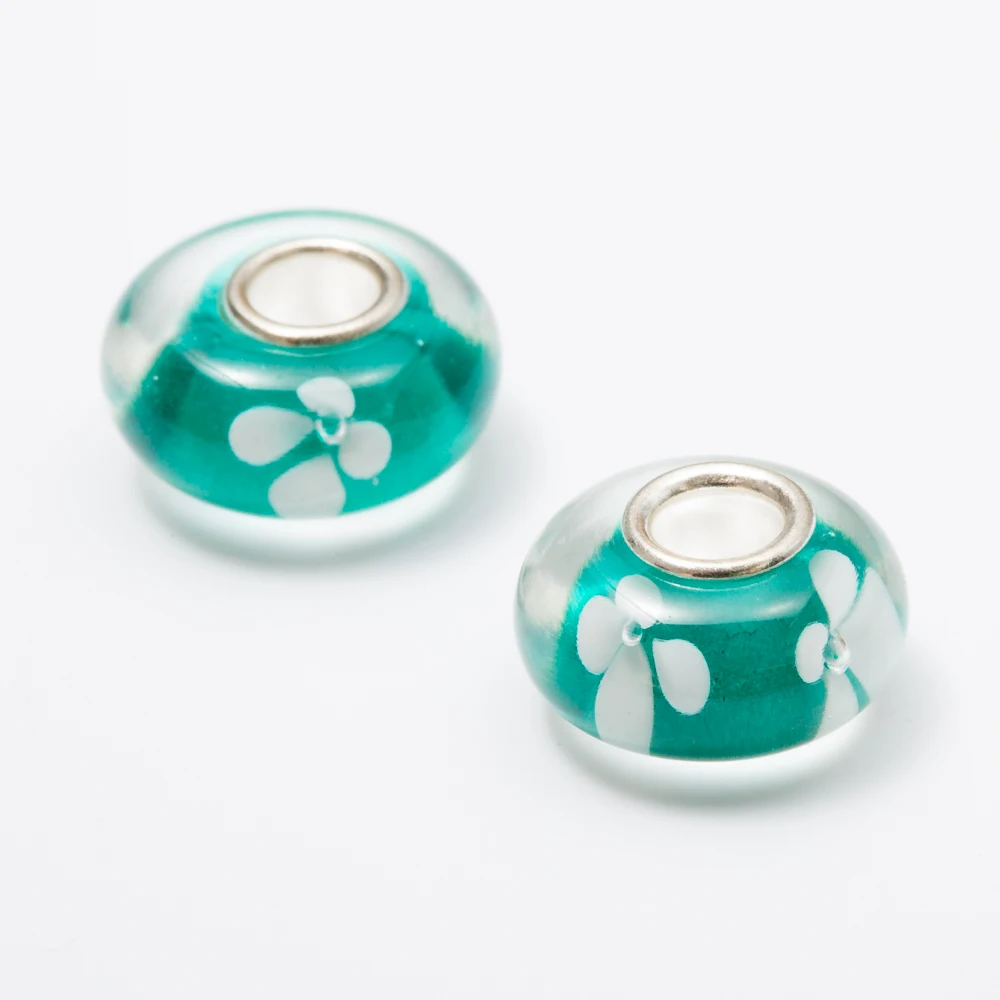 Free shipping 10pcs 8*14 Murano glass beads European charm bead Fit Pandora Charms Bracelets Women Fashion Bead js1454 | Украшения и