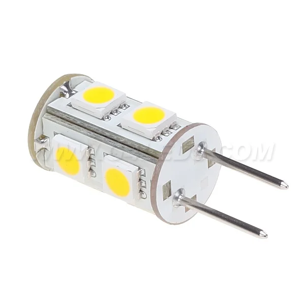 Бесплатная доставка SMD LED G6.35 Lamp 5050 9pcs DC10 30V/AC10 20V White Warm white 5 шт./лот|led g6.35|warm whiteled lamp