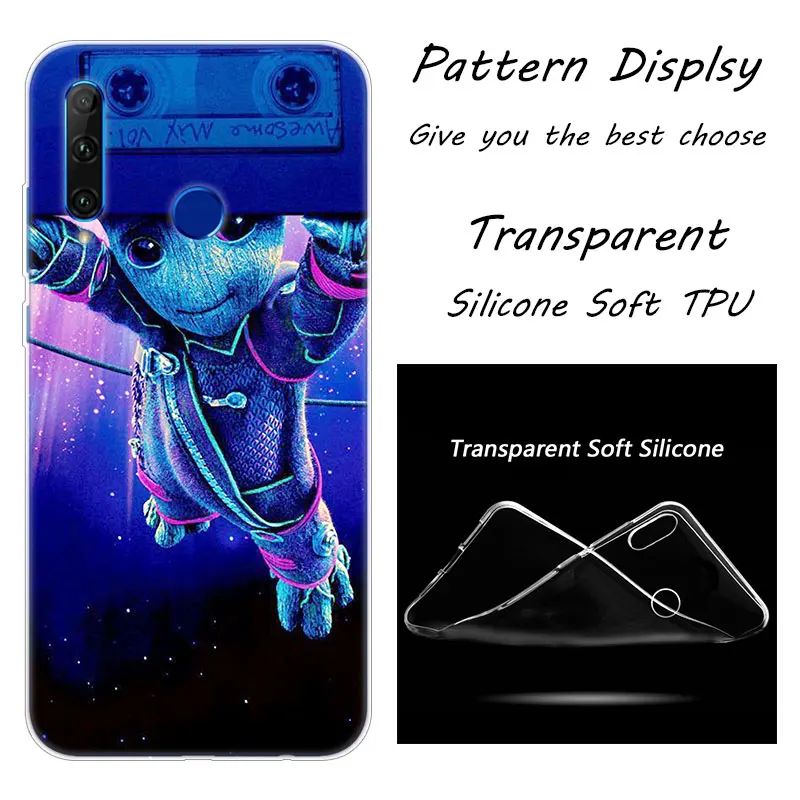 Популярный Мягкий силиконовый чехол для телефона We are Groot для huawei Honor 20 20i 10 9 8 Lite 8X 8C 8A 8S 7S 7A Pro View 20 Модный чехол