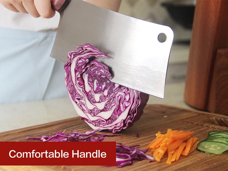 Professional Kitchen Knife Cleaver 7 inch Stainless Steel 7CR17 Meat Knife Vegetable Cutting Slicing Kitchen Accessories Tools