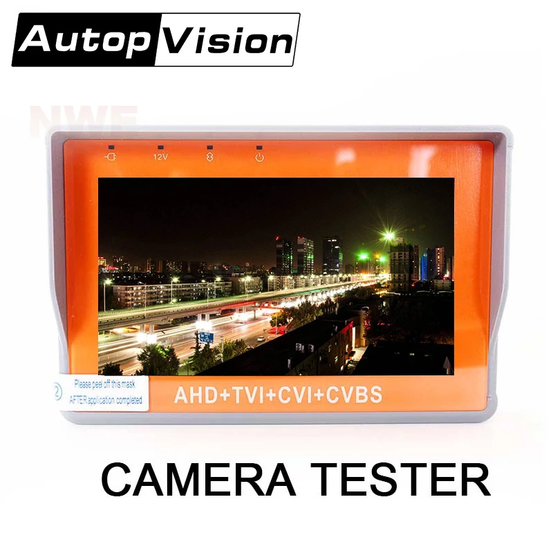 IV7W New Upgrade 5MP 4MP Camera Tester AHD TVI CVI CVBS 4IN1 CCTV Tester 4.3inch Monitor UPT Audio Test DC12V Output