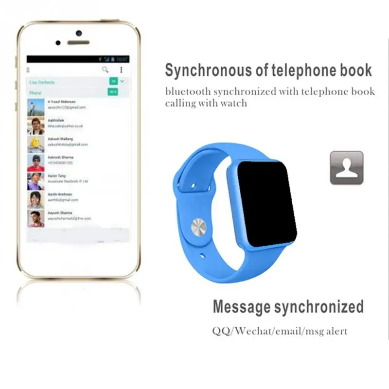 Смарт-часы W82 с сим-карты Камера Bluetooth Smartwatch анти-потерянный длинные