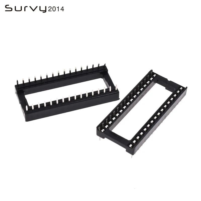 10 шт. DIP IC розетки адаптер тип пайки комплект 6 8 14 16 18 20 24 28 32 40Pin для arduino PCB Diy