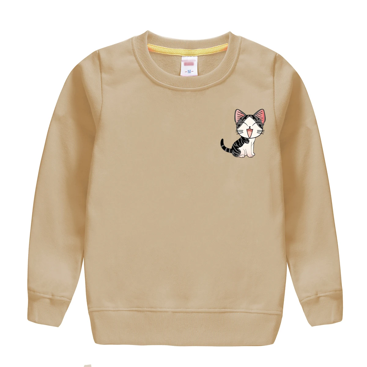 Кошка с принтом Горячая Распродажа зима auntumn Длинные рукава cottonsweatshirt сохраняя