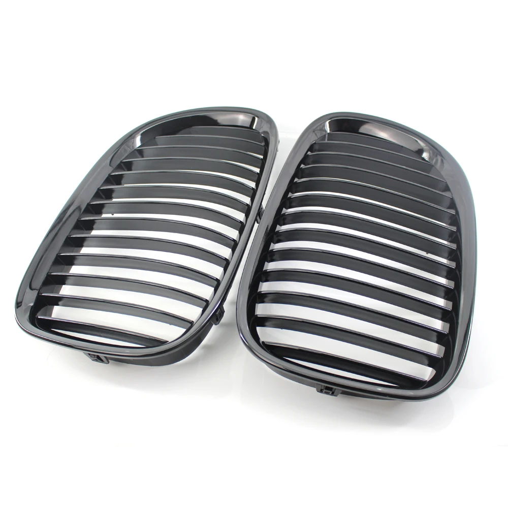 Глянцевая черная передняя носочная решетка для BMW F01 F02 7 SERIES 730d 740i 750i 2009 15|Гоночные