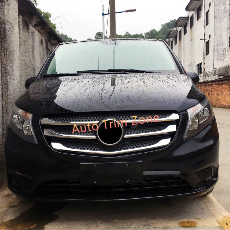 Автомобильные аксессуары для Mercedes Vito 2014 2019 W447 внешний ABS Хром передний Центр