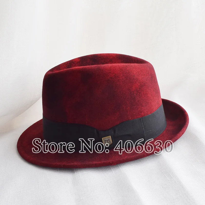 Winter Wool Felt Fedora Hats For Men Chapeau Masculino Fashion Panama Jazz Cap Free Shipping PWFE005