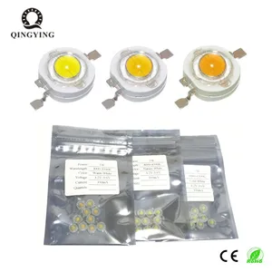Светодиодсветодиодный лампы высокой мощности, 10 шт.-50 шт., 1 Вт, 3000 мА, холодный и теплый белый свет, 4500 к, 6500 к, к