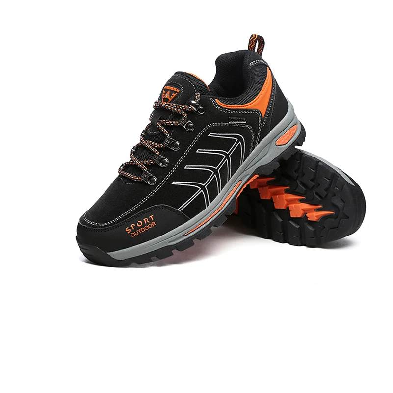 Мужские кожаные ботинки на меху коричневые непромокаемые до щиколотки теплая