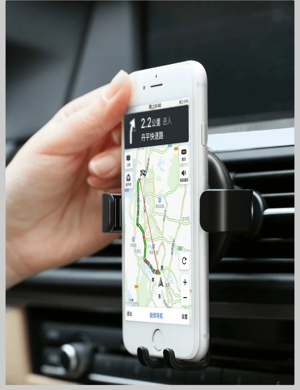 Автомобильный держатель Xiaomi CARFOOK с гравитационным датчиком, с g-сенсором, с одной рукой, мультиустройство, зажим, держатель для телефона, поддержка телефона