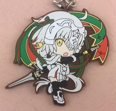 06 Fate Grand Order аниме сабля Жанна Керри эмия Mash Kyrielight Shutendoji Gudako romi Archaman резиновый брелок - Цвет: 06