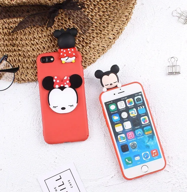 3D Dolls Mickey Minnie Cases For Samsung A510 A710 Phone A520 A720 Back Cover A5 2018 A7 Capa |