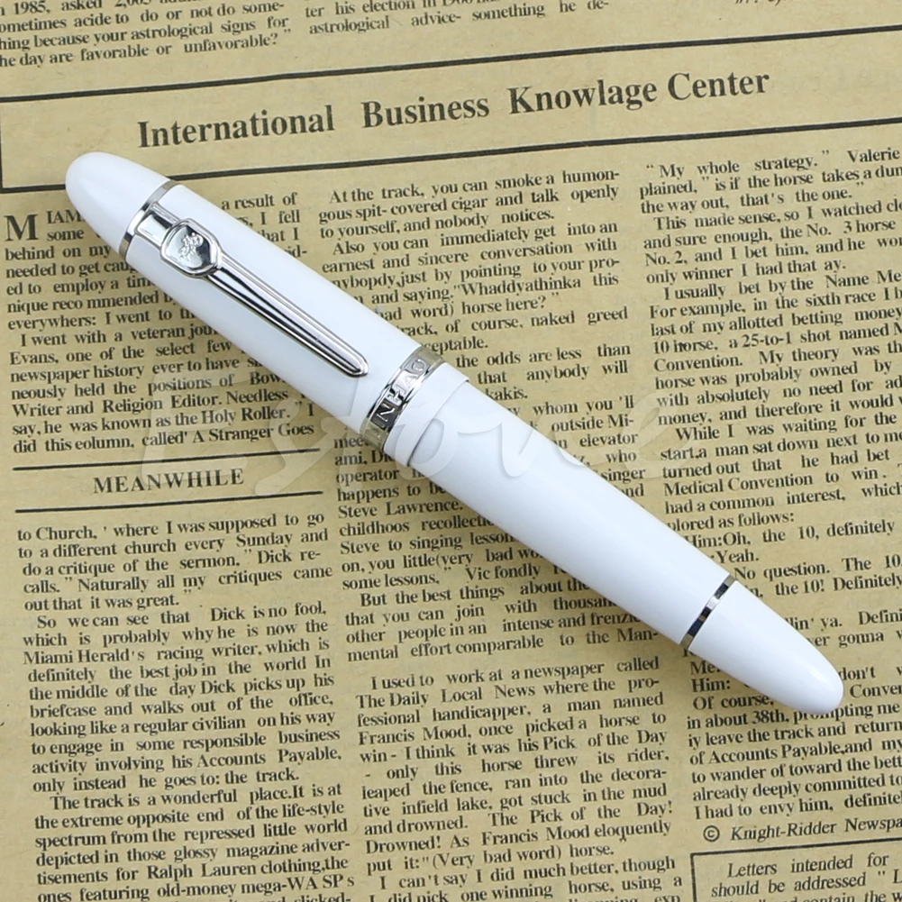 Горячая Металлическая сталь Jinhao 159 золото и серебро Отделка Средний наконечник