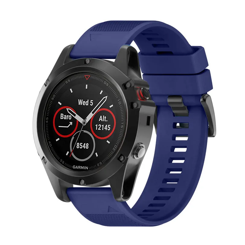 Сменный силиконовый ремешок для Garmin Fenix 5X GPS часы 26 мм резиновая петля