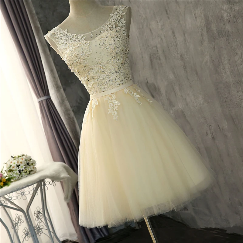 

Bealegantom Short Prom Dresses 2019 Tulle Applique Homecoming Cocktail Party Special Occasion Gown Vestido Fiesta QA1534