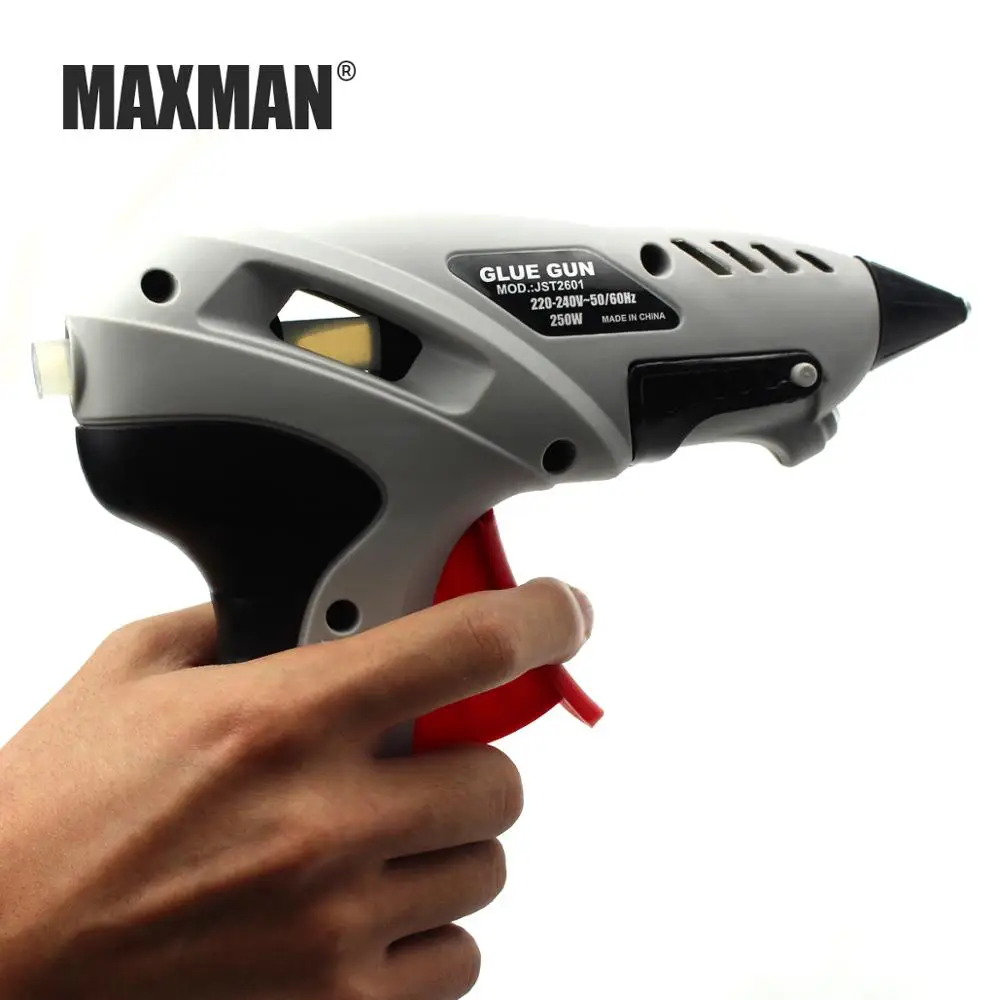 MAXMAN 250 Вт термоплавкий клеевой пистолет Профессиональный С палкой 10 см