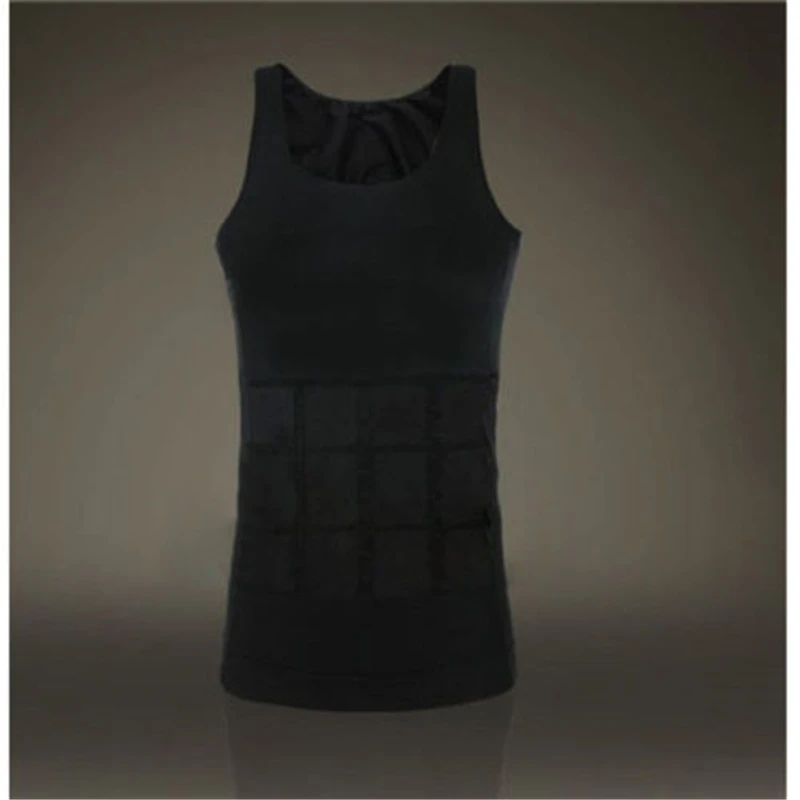 Новинка Корректирующее белье модные мужские майки топы корсет нижнее облегающее